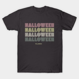 Classic Halloween Retro Style Design T-Shirt